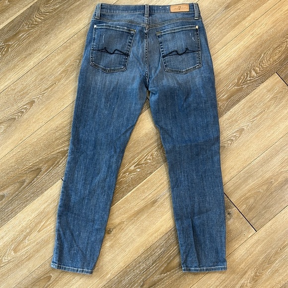 7 For All Mankind Luxe Josefina in Bright Light Broken Twill - Picture 9 of 9